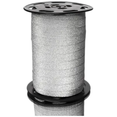 Gift Ribbon Silver Glitter